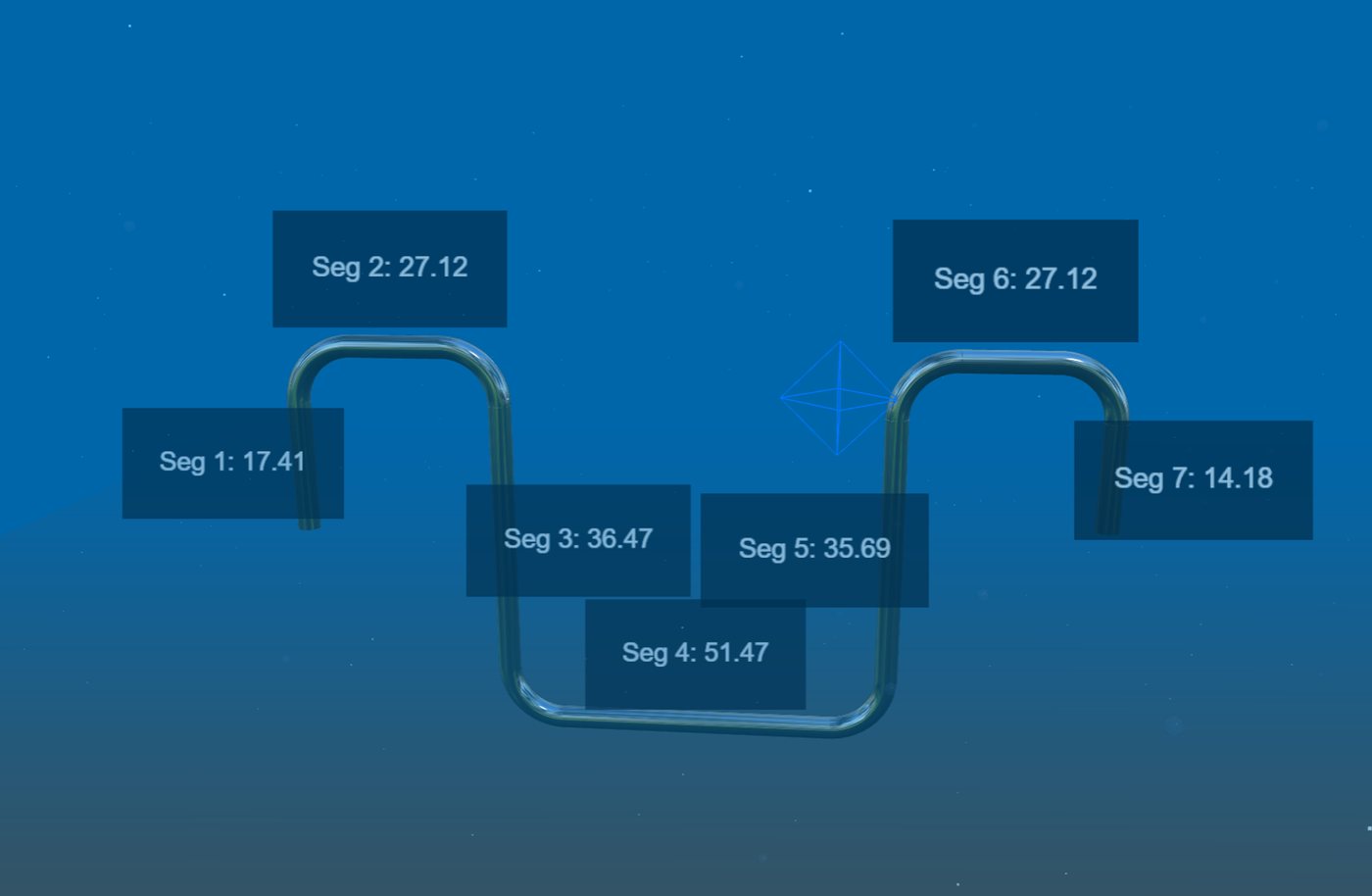 3D jumper rendered in the strength prediction tool, coloured by unity